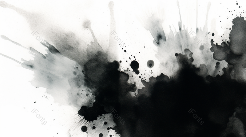 白色纸张上的水墨素材,高清,摄影图,摄影图片,图片大全,摄影图免费下载